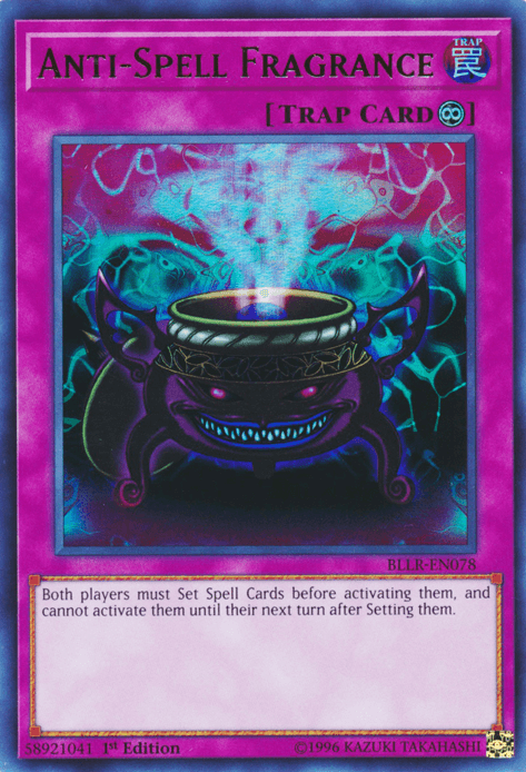 1st Edition, Battles of Legend: Light's Revenge, Continuous Trap, Trap, Ultra Rare Anti-Spell Fragrance [BLLR-EN078] Ultra Rare - Trading Card World