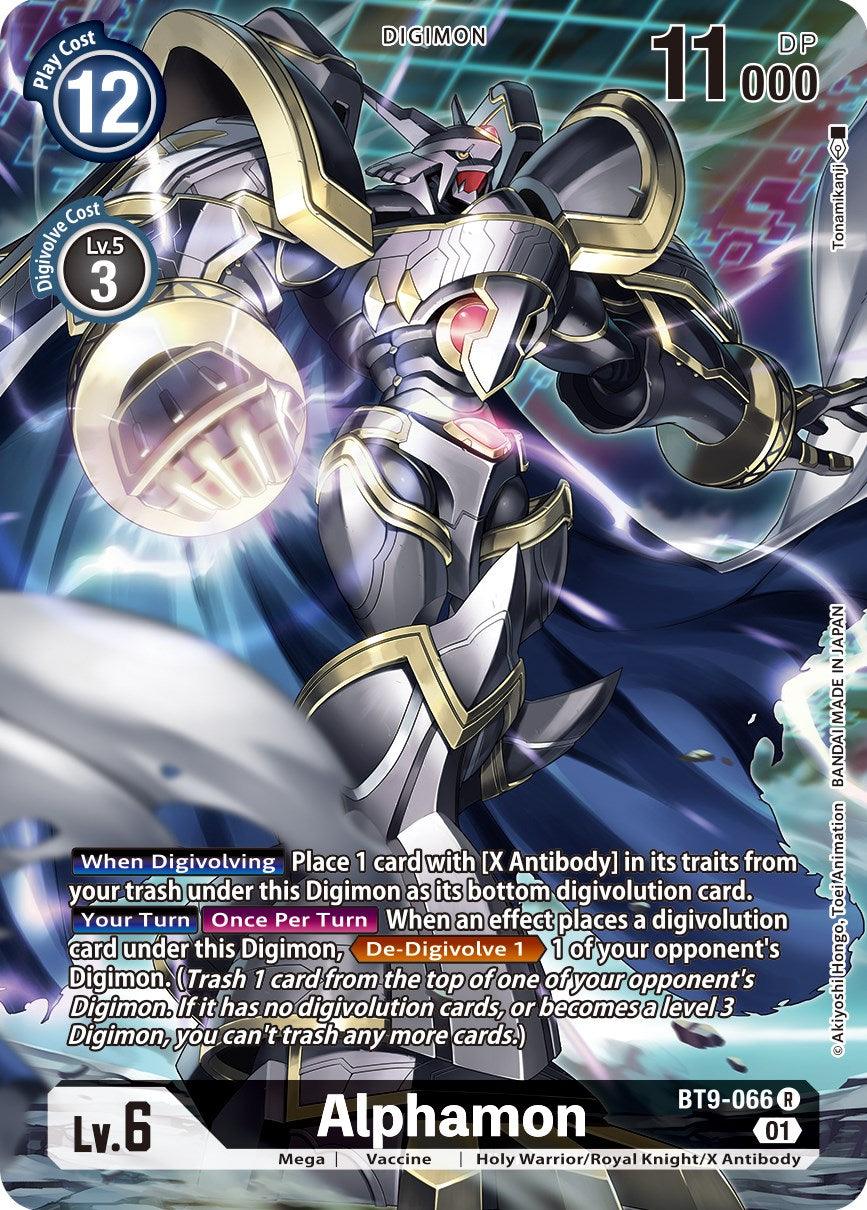 Black, BT9-066, Digimon, Holy Warrior/Royal Knight/X Antibody, Mega, Rare, Vaccine, X Record Alphamon [BT9-066] (Alternate Art) [X Record] - Trading Card World