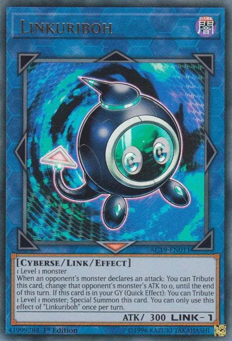 1st Edition, Advent Calendar 2019, Cyberse, Dark, Link/Effect Monster, Ultra Rare Linkuriboh [AC19-EN011] Ultra Rare - Trading Card World