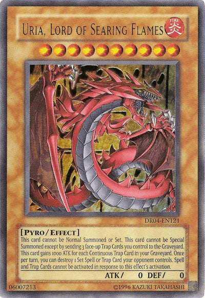 Dark Revelation Volume 4, Effect Monster, Fire, Pyro, Ultra Rare, Unlimited Uria, Lord of Searing Flames [DR04-EN121] Ultra Rare - Trading Card World