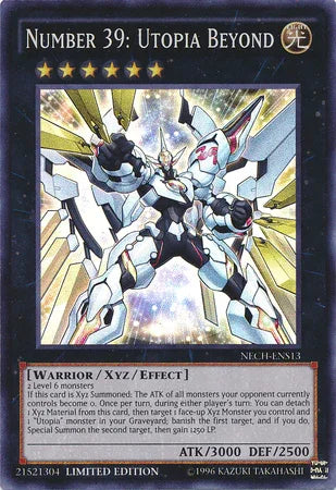 Light, Limited, Super Rare, The New Challengers, Warrior, Xyz/Effect Monster Number 39: Utopia Beyond (SE) [NECH-ENS13] Super Rare - Trading Card World