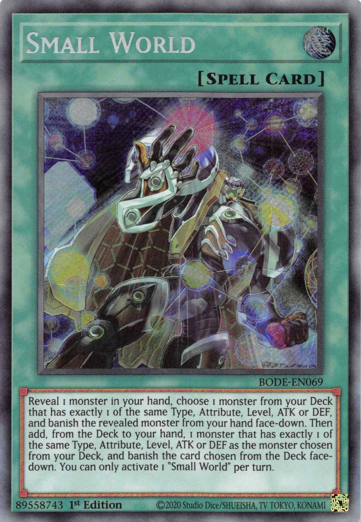 1st Edition, Burst of Destiny, Normal Spell, Secret Rare, Spell Small World [BODE-EN069] Secret Rare - Trading Card World