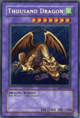 Dragon, Fusion Monster, Metal Raiders, Secret Rare, Unlimited, Wind Thousand Dragon [MRD-EN143] Secret Rare - Trading Card World