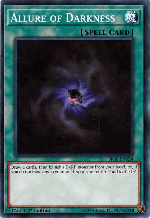 1st Edition, Common, Normal Spell, Spell, Structure Deck: Lair of Darkness Allure of Darkness [SR06-EN024] Common - Trading Card World