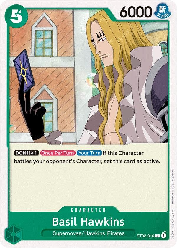 Character, Common, Hawkins Pirates, Starter Deck: Worst Generation, Starter Decks, Supernovas Basil Hawkins [Starter Deck: Worst Generation] - Trading Card World
