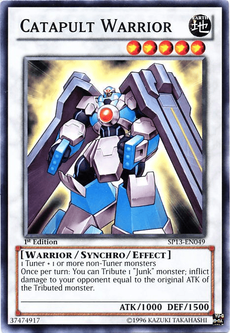 1st Edition, Common, Earth, Star Pack 2013, Synchro/Effect Monster, Unlimited, Warrior Catapult Warrior [SP13-EN049] Common - Trading Card World