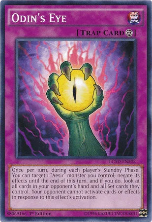 1st Edition, Common, Continuous Trap, Legendary Collection 5D's, Trap Odin's Eye [LC5D-EN202] Common - Trading Card World
