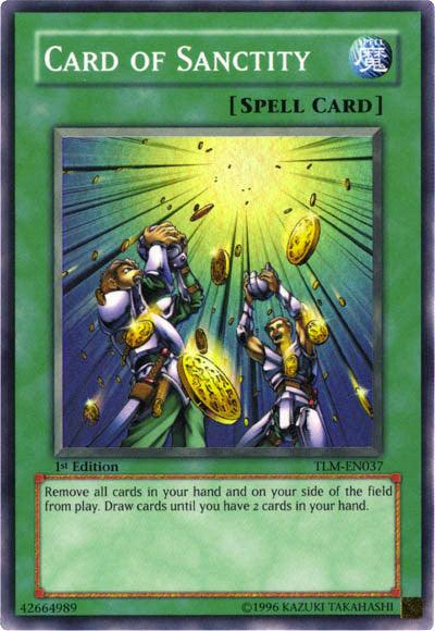 1st Edition, Normal Spell, Spell, Super Rare, The Lost Millennium, Unlimited Card of Sanctity [TLM-EN037] Super Rare - Trading Card World