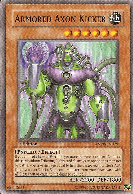 1st Edition, Ancient Prophecy, Common, Earth, Effect Monster, Psychic, Unlimited Armored Axon Kicker [ANPR-EN029] Common - Trading Card World