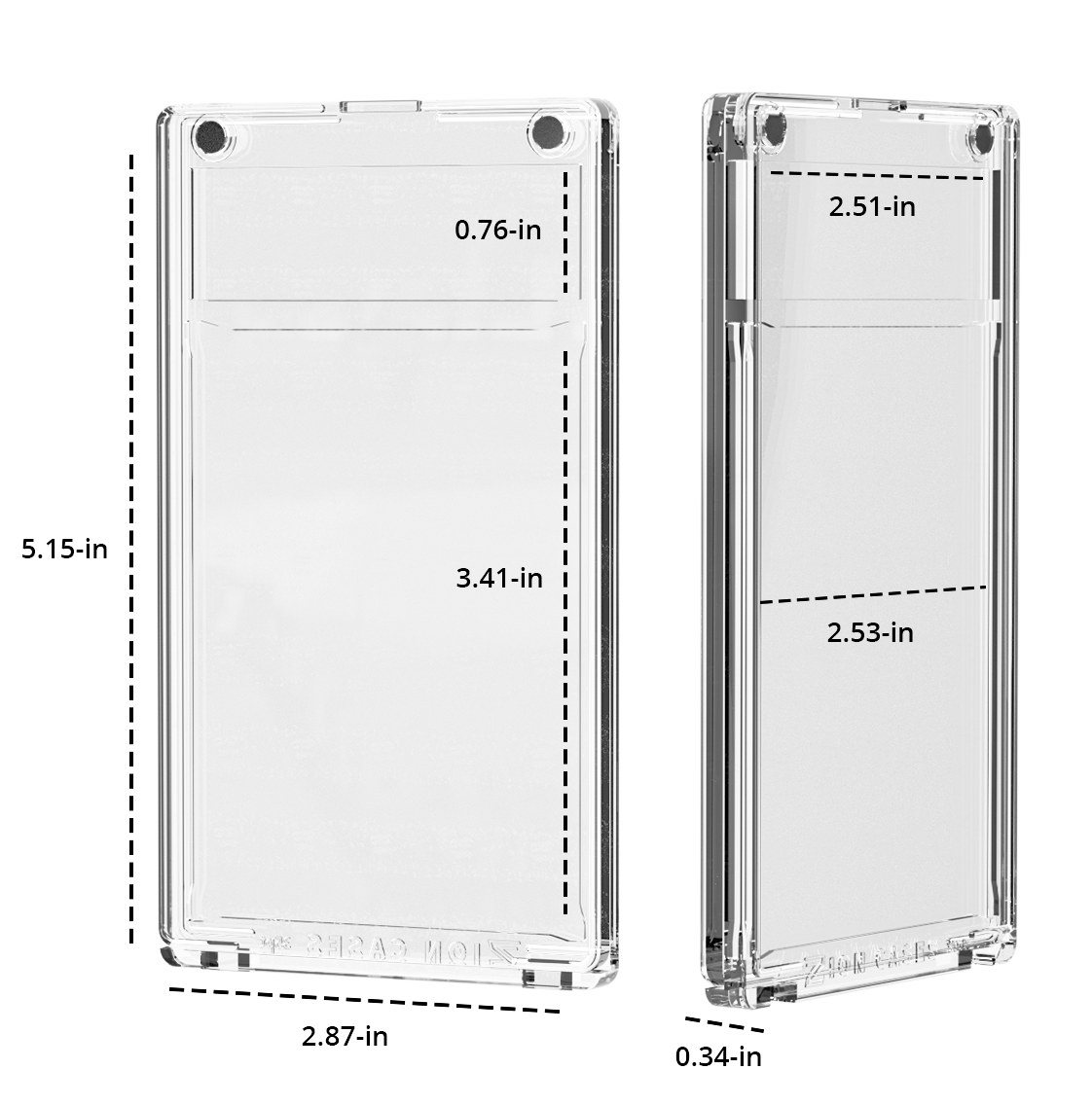 MagPro Magnetic Sleeved Card Holder 35 PT(SLEEVES NOT INCLUDED)