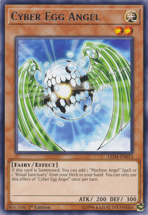 1st Edition, Effect Monster, Fairy, Legendary Duelists: Sisters of the Rose, Light, Rare Cyber Egg Angel [LED4-EN013] Rare - Trading Card World