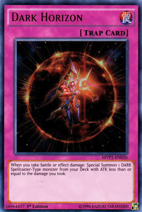 1st Edition, Normal Trap, The Dark Side of Dimensions Movie Pack, Trap, Ultra Rare, Unlimited Dark Horizon [MVP1-EN026] Ultra Rare - Trading Card World