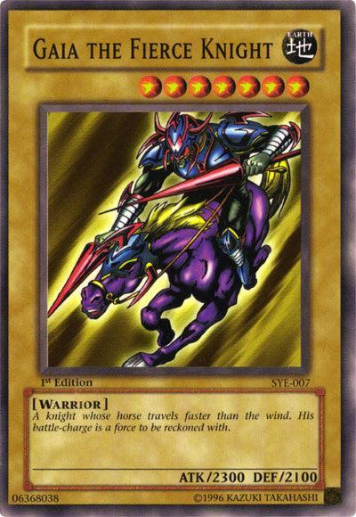 1st Edition, Common, Earth, Normal Monster, Starter Deck: Yugi Evolution, Unlimited, Warrior Gaia The Fierce Knight [SYE-007] Common - Trading Card World