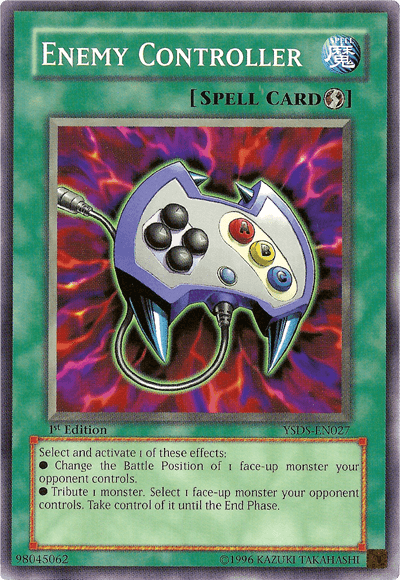 1st Edition, Common, Quick Play Spell, Spell, Starter Deck: Syrus Truesdale, Unlimited Enemy Controller [YSDS-EN027] Common - Trading Card World
