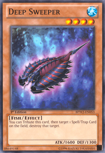 1st Edition, Battle Pack 2: War of the Giants - Round 2, Common, Effect Monster, Fish, Water Deep Sweeper [BPW2-EN053] Common - Trading Card World