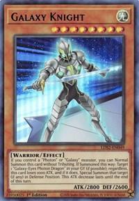1st Edition, Effect Monster, Legendary Duelists: Season 2, Light, Ultra Rare, Warrior Galaxy Knight (Blue) [LDS2-EN049] Ultra Rare - Trading Card World