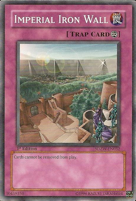 1st Edition, Common, Continuous Trap, Structure Deck: Zombie World, Trap Imperial Iron Wall [SDZW-EN032] Common - Trading Card World