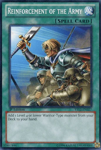 1st Edition, Common, Normal Spell, Spell, Starter Deck: Xyz Symphony Reinforcement of the Army [YS12-EN027] Common - Trading Card World