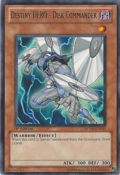 1st Edition, Dark, Effect Monster, Ra Yellow Mega Pack, Rare, Unlimited, Warrior Destiny HERO - Disk Commander [RYMP-EN035] Rare - Trading Card World