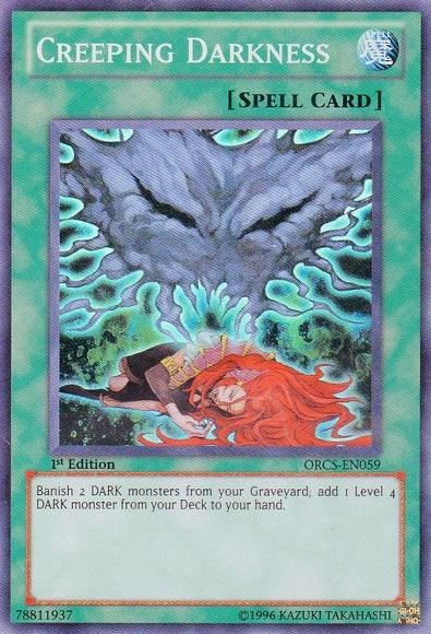 1st Edition, Normal Spell, Order of Chaos, Spell, Super Rare, Unlimited Creeping Darkness [ORCS-EN059] Super Rare - Trading Card World