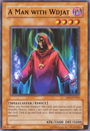 Common, Dark, Dark Revelation Volume 1, Effect Monster, Spellcaster, Unlimited A Man with Wdjat [DR1-EN016] Common - Trading Card World
