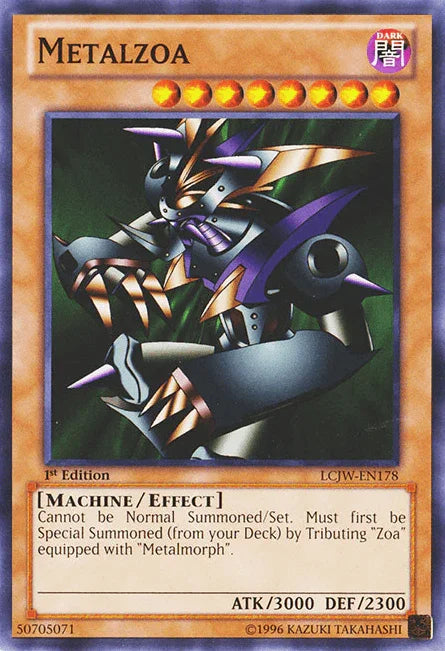 1st Edition, Common, Dark, Effect Monster, Legendary Collection 4: Joey's World, Machine Metalzoa [LCJW-EN178] Common - Trading Card World