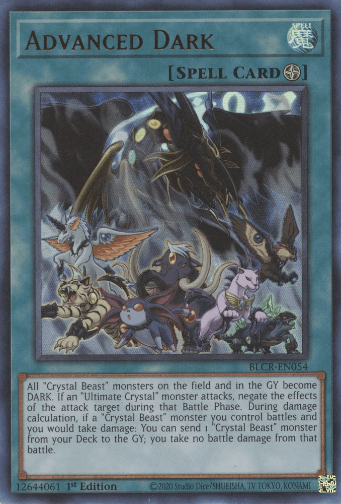 1st Edition, Battles of Legend: Crystal Revenge, Field Spell, Spell, Ultra Rare Advanced Dark [BLCR-EN054] Ultra Rare - Trading Card World