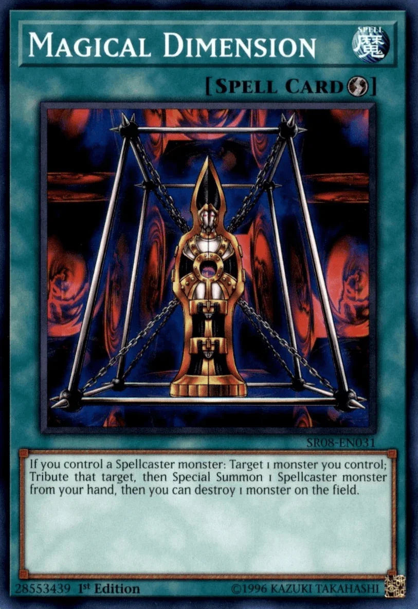 1st Edition, Common, Quick Play Spell, Spell, Structure Deck: Order of the Spellcasters Magical Dimension [SR08-EN031] Common - Trading Card World