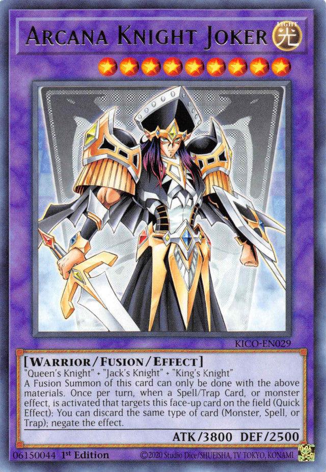 1st Edition, Fusion/Effect monster, King's Court, Light, Rare, Warrior Arcana Knight Joker [KICO-EN029] Rare - Trading Card World