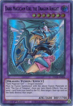 1st Edition, Dark, Dragon, Dragons of Legend: The Complete Series, Fusion/Effect Monster, Ultra Rare Dark Magician Girl the Dragon Knight (Alternate Art) [DLCS-EN006] Ultra Rare - Trading Card World