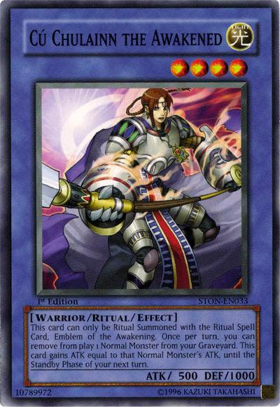 1st Edition, Common, Light, Ritual/Effect Monster, Strike of Neos, Unlimited, Warrior Cu Chulainn the Awakened [STON-EN033] Common - Trading Card World