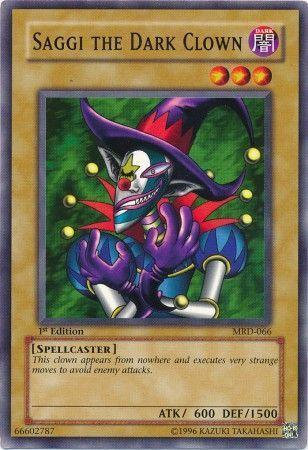 1st Edition, Common, Dark, Metal Raiders, Normal Monster, Spellcaster, Unlimited Saggi the Dark Clown [MRD-066] Common - Trading Card World