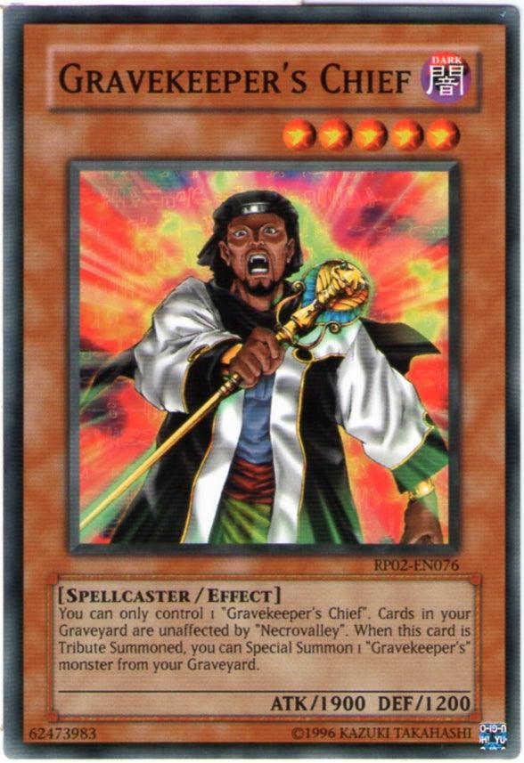 Common, Dark, Effect Monster, Retro Pack 2, Spellcaster, Unlimited Gravekeeper's Chief [RP02-EN076] Common - Trading Card World