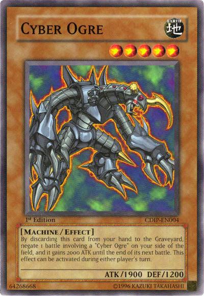 1st Edition, Common, Cyberdark Impact, Earth, Effect Monster, Machine, Unlimited Cyber Ogre [CDIP-EN004] Common - Trading Card World