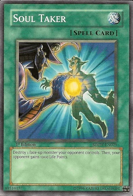1st Edition, Common, Normal Spell, Spell, Structure Deck: Zombie World Soul Taker [SDZW-EN029] Common - Trading Card World