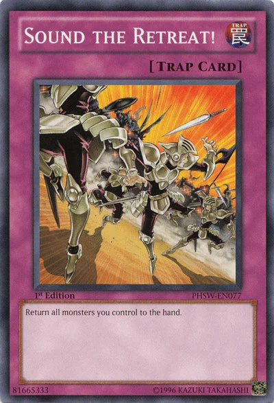 1st Edition, Common, Normal Trap, Photon Shockwave, Trap, Unlimited Sound the Retreat! [PHSW-EN077] Common - Trading Card World