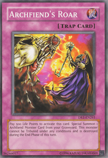 Common, Dark Revelation Volume 1, Normal Trap, Trap, Unlimited Archfiend's Roar [DR1-EN261] Common - Trading Card World