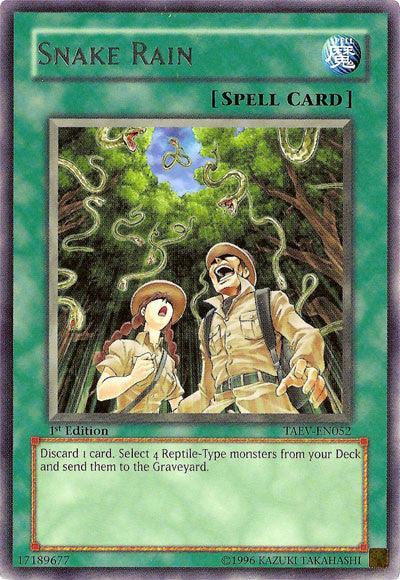 1st Edition, Normal Spell, Rare, Spell, Tactical Evolution, Unlimited Snake Rain [TAEV-EN052] Rare - Trading Card World