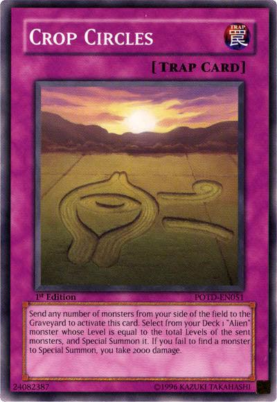 1st Edition, Common, Normal Trap, Power of the Duelist, Trap, Unlimited Crop Circles [POTD-EN051] Common - Trading Card World