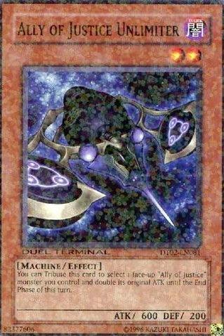 Common, Dark, Duel Terminal 2, Effect Monster, Limited, Machine Ally of Justice Unlimiter [DT02-EN081] Common - Trading Card World