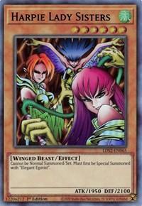 1st Edition, Effect Monster, Legendary Duelists: Season 2, Ultra Rare, Wind, Winged Beast Harpie Lady Sisters (Blue) [LDS2-EN065] Ultra Rare - Trading Card World
