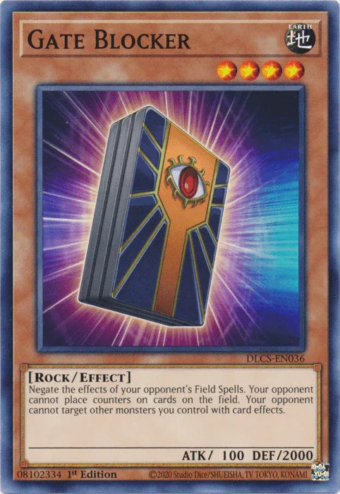 1st Edition, Common, Dragons of Legend: The Complete Series, Earth, Effect Monster, Rock Gate Blocker [DLCS-EN036] Common - Trading Card World
