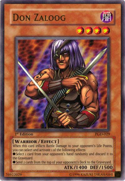 1st Edition, Dark, Effect Monster, Pharaonic Guardian, Ultra Rare, Unlimited, Warrior Don Zaloog [PGD-029] Ultra Rare - Trading Card World