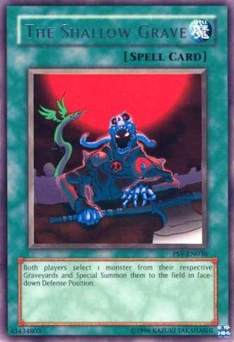 Normal Spell, Pharaoh's Servant, Rare, Spell, Unlimited The Shallow Grave [PSV-EN036] Rare - Trading Card World