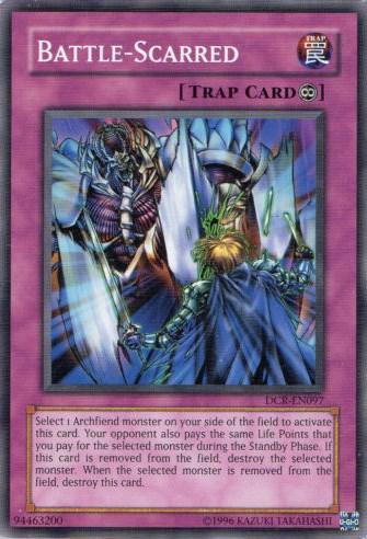 Common, Continuous Trap, Dark Crisis, Trap, Unlimited Battle-Scarred [DCR-EN097] Common - Trading Card World