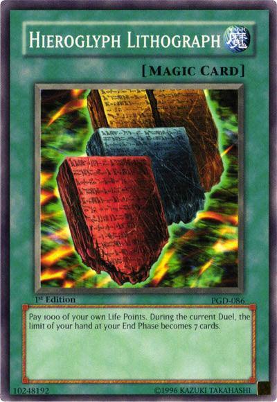 1st Edition, Common, Normal Spell, Pharaonic Guardian, Spell, Unlimited Hieroglyph Lithograph [PGD-086] Common - Trading Card World