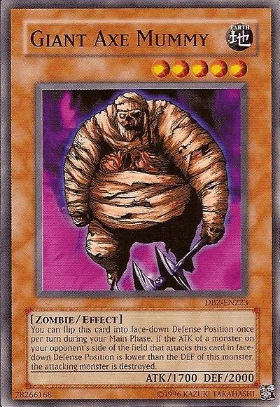 Common, Dark Beginning 2, Earth, Effect Monster, Unlimited, Zombie Giant Axe Mummy [DB2-EN223] Common - Trading Card World