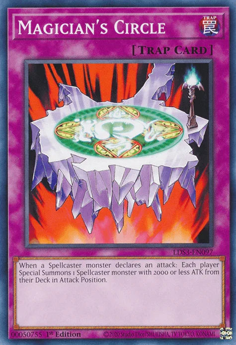 1st Edition, Common, Legendary Duelists: Season 3, Normal Trap, Trap Magician's Circle [LDS3-EN097] Common - Trading Card World