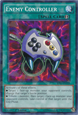 1st Edition, Battle Pack 3: Monster League, Quick Play Spell, Shatterfoil Rare, Spell Enemy Controller [BP03-EN149] Shatterfoil Rare - Trading Card World