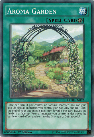 1st Edition, Clash of Rebellions, Common, Field Spell, Spell, Unlimited Aroma Garden [CORE-EN062] Common - Trading Card World